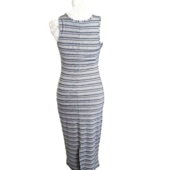 Marine Layer Striped Lexi Rib Daytime Midi Dress Sheath NWT Women's Medium - Picture 3 of 8
